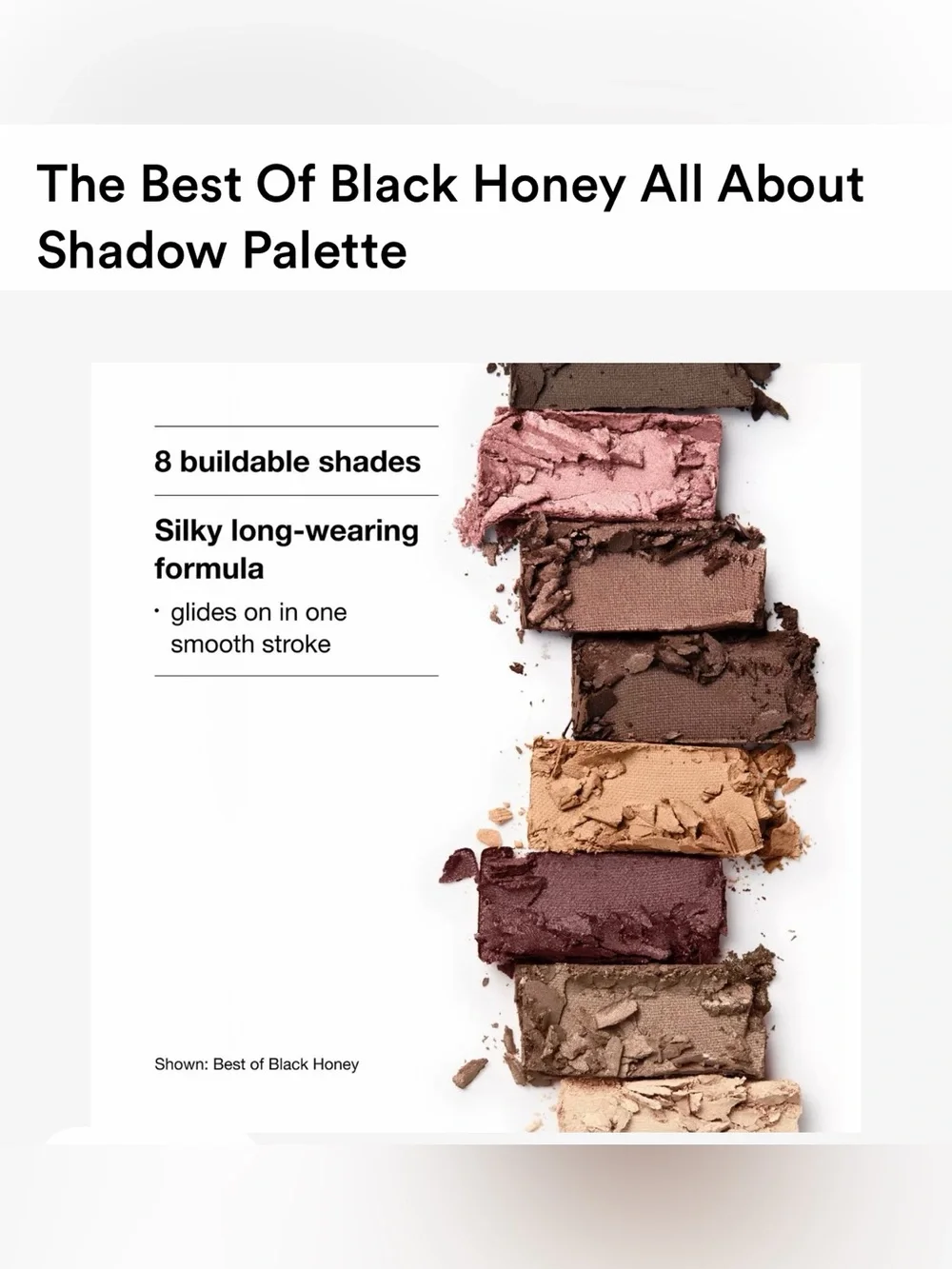 Clinique Eyeshadows The Best Of Black Honey All About Shadow Palette